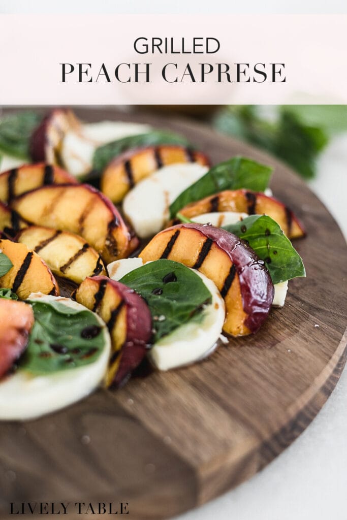 Grilled Eggplant and Peaches recipe