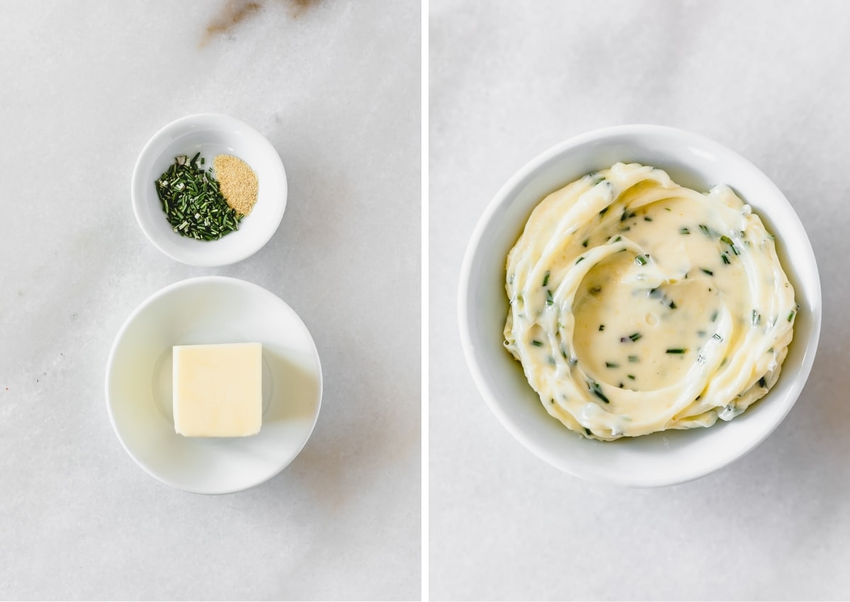 Whole Grain Rosemary Parmesan Scones with Herb Butter Lively Table