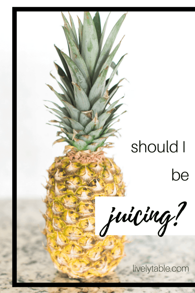 pineapple on a counter with text overlay.