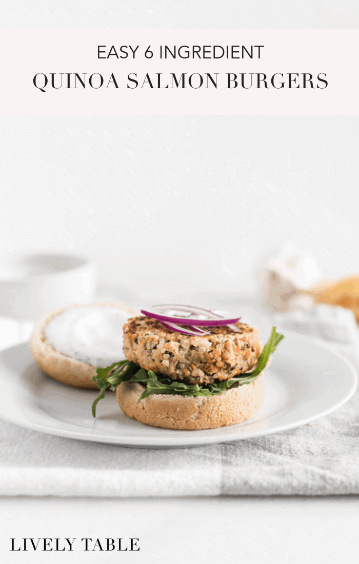 Easy Quinoa Salmon Burgers Lively Table