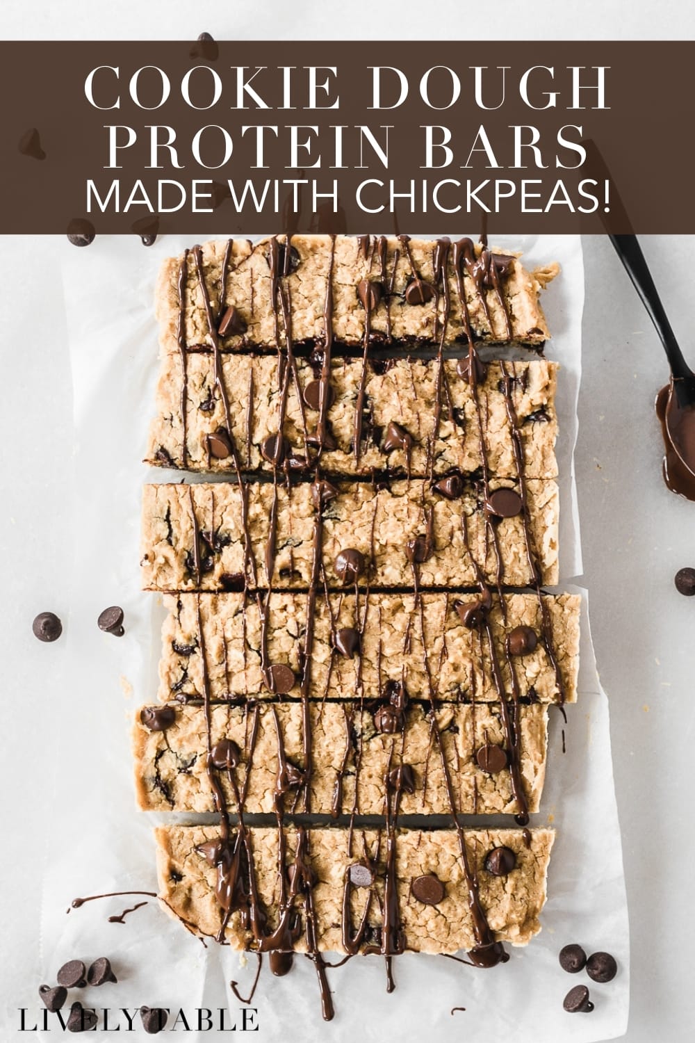 Chickpea Chocolate Chip Cookie Dough Protein Bars Lively Table