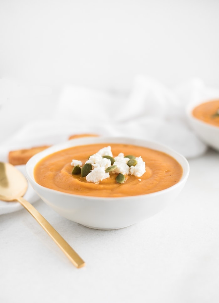 healthy roasted butternut squash soup