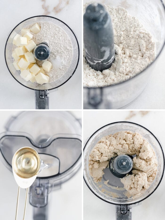 how to make whole wheat pie crust in a food processor.