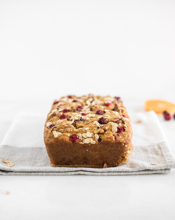Healthy Cranberry Orange Oatmeal Bread