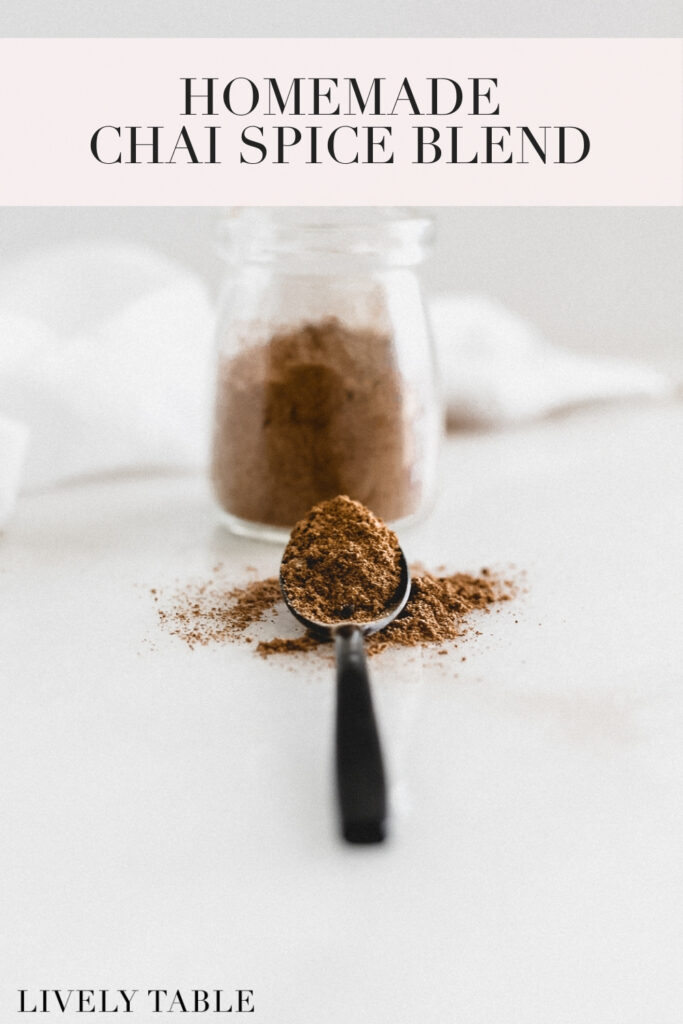 The BEST Homemade Chai Spice Blend - Table