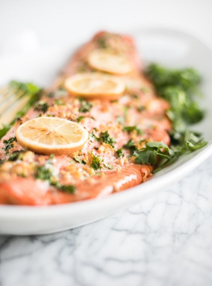 the best garlic cilantro salmon