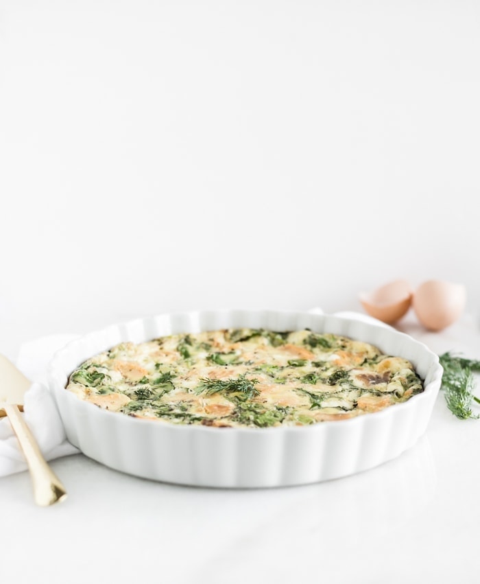 Smoked Salmon and Kale Frittata - Lively Table