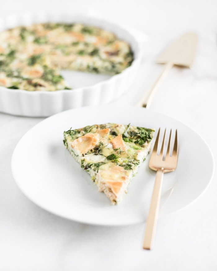 Smoked Salmon and Kale Frittata