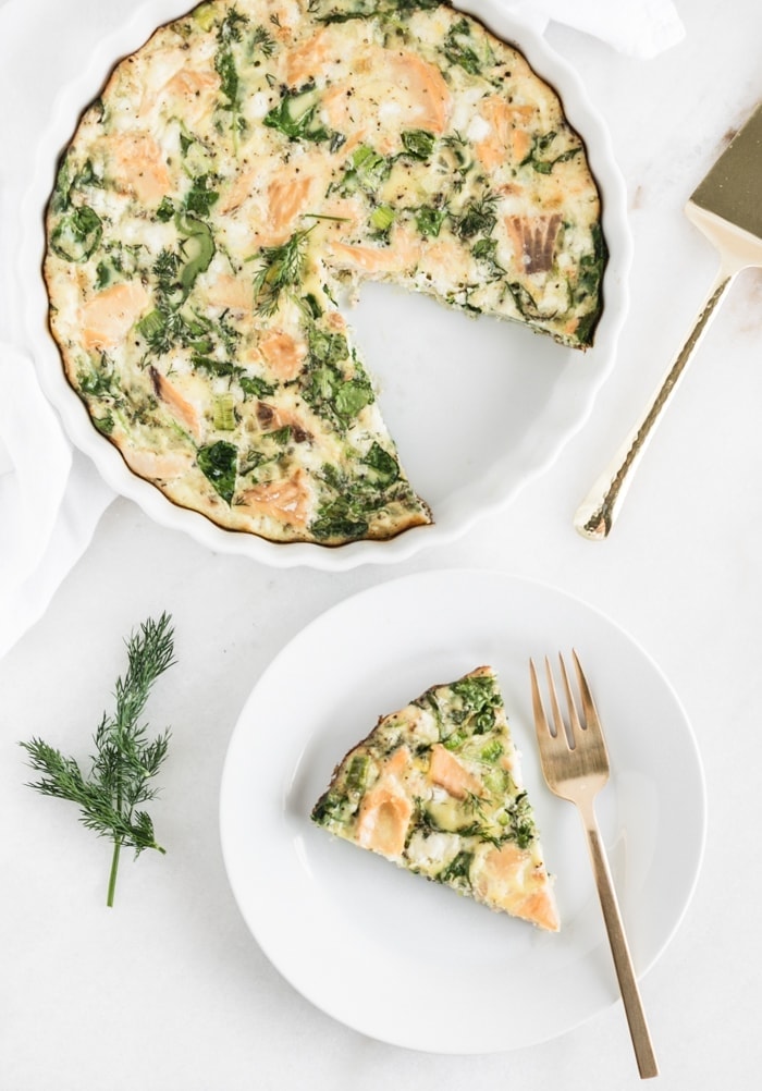 Smoked Salmon and Kale Frittata