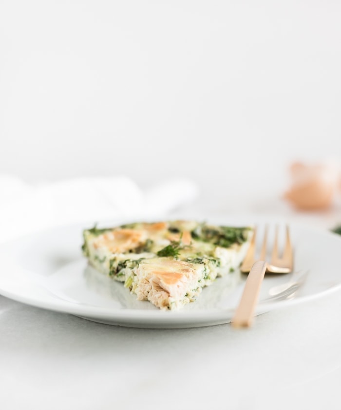 Smoked Salmon and Kale Frittata