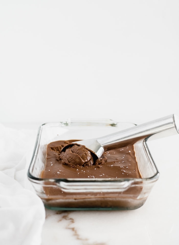 Dark Chocolate Avocado Frozen Yogurt