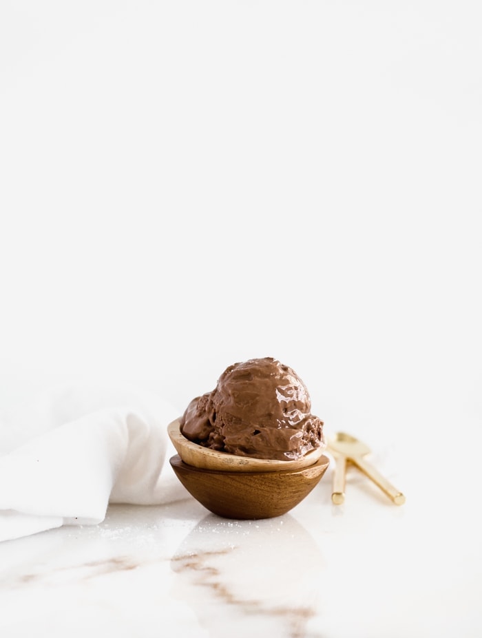 Dark Chocolate Avocado Frozen Yogurt