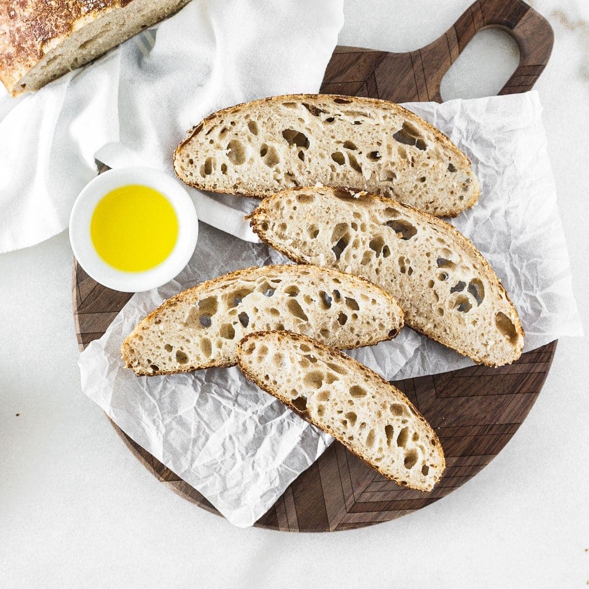 Homemade sourdough bread, natural leaven for bread in a glass jar