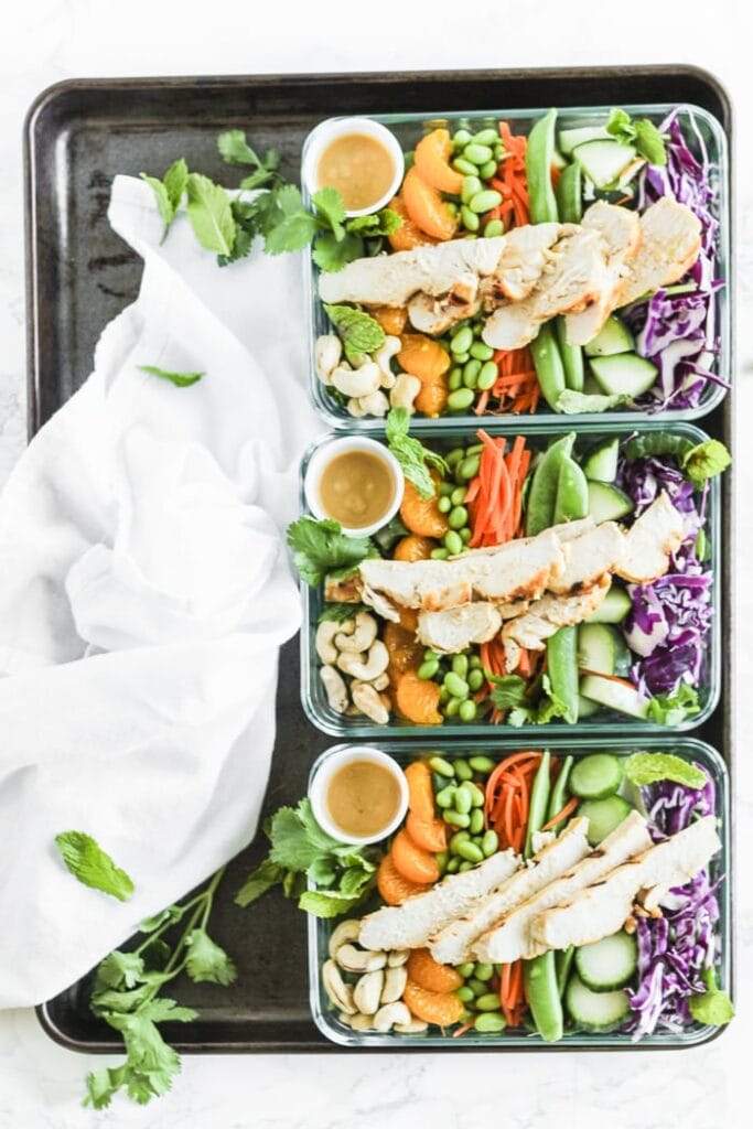 Asian Chicken Salad Meal Prep Recipe - Quick & Easy Lunch Ideas