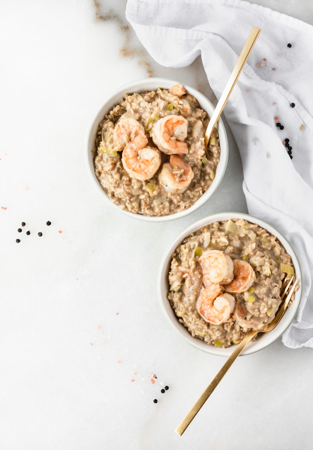 Shrimp and Leek Brown Rice Risotto Recipe Lively Table