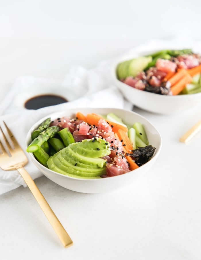 brown rice sushi bowls