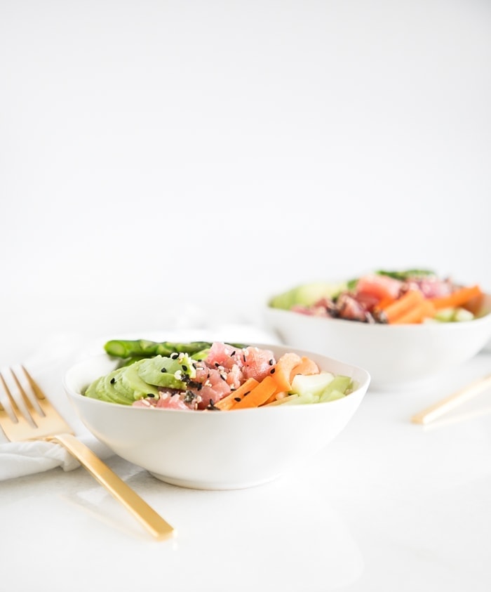 brown rice sushi bowls