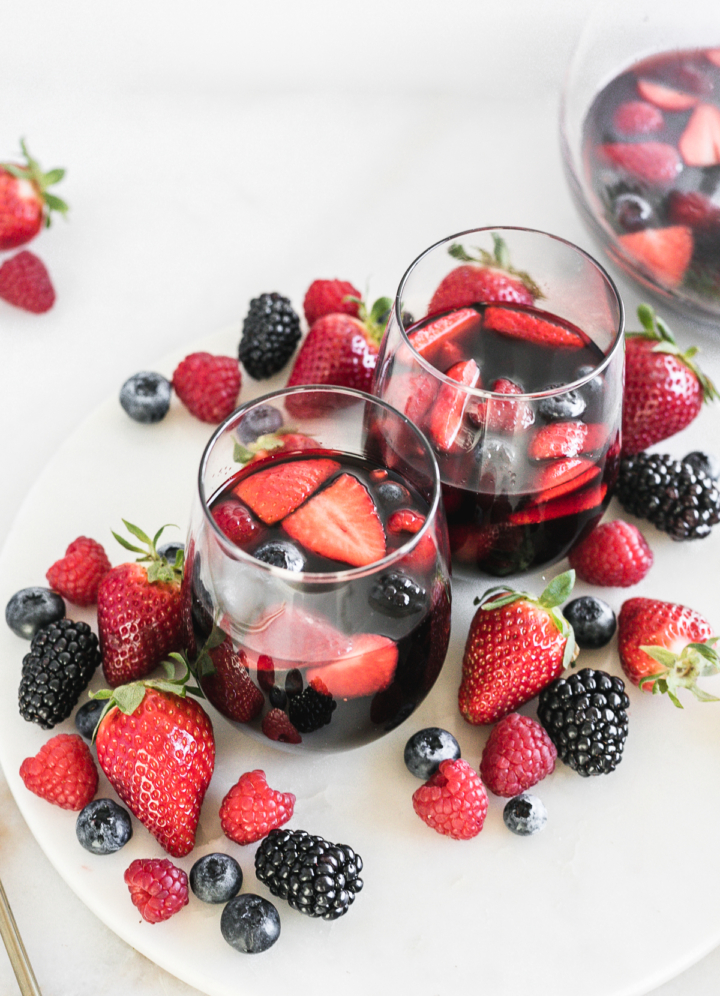 Easy Red Berry Sangria (+ Is Wine Healthy?) - Lively Table