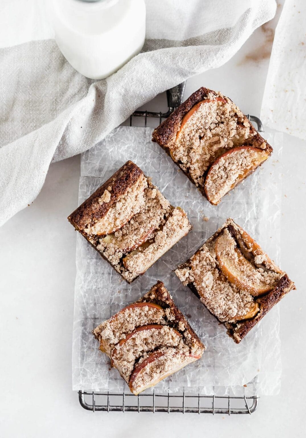 Apple Crumb Brown Butter Blondies - Lively Table