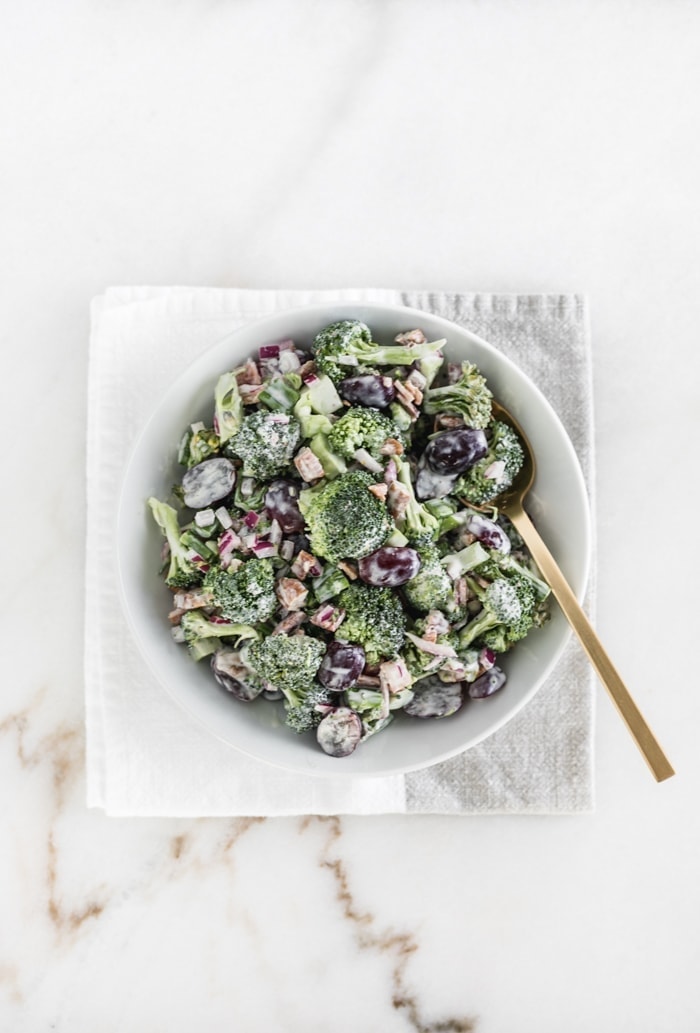 Healthy No Mayo Broccoli Salad Lively Table