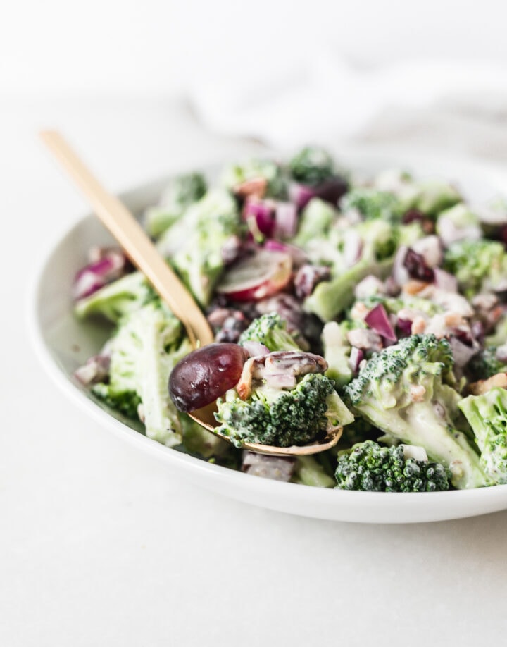 Healthy NoMayo Broccoli Salad Lively Table