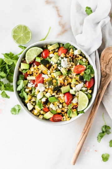 Smoky Grilled Poblano Corn Salad - Lively Table
