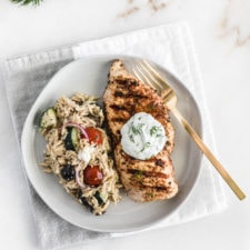 Healthy Greek Chicken with Tzatziki Sauce-image
