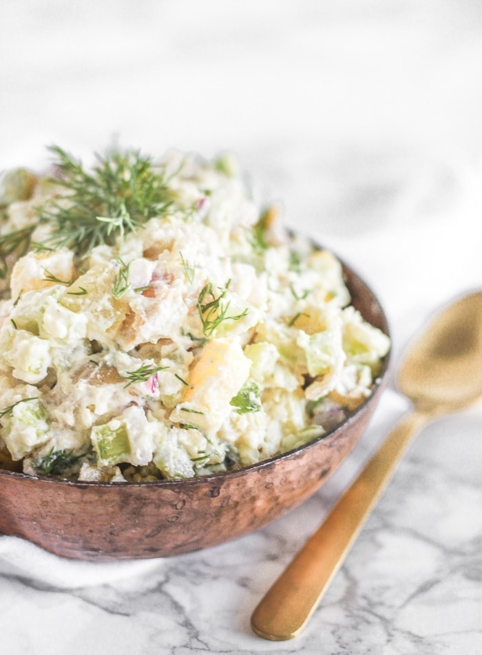 Healthy Dill Potato Salad - Lively Table