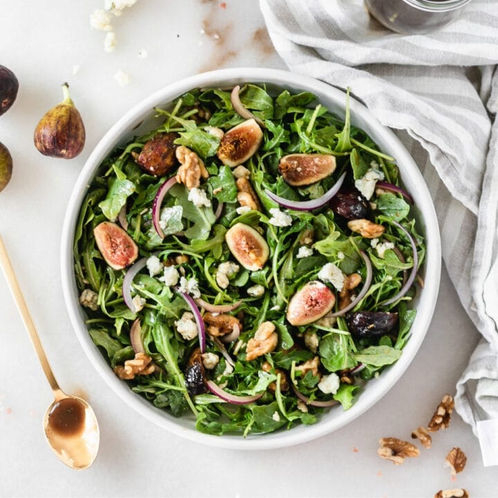 Fresh Fig Arugula Salad with Blue Cheese Lively Table