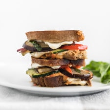 Mediterranean Veggie Hummus Grilled Cheese-image