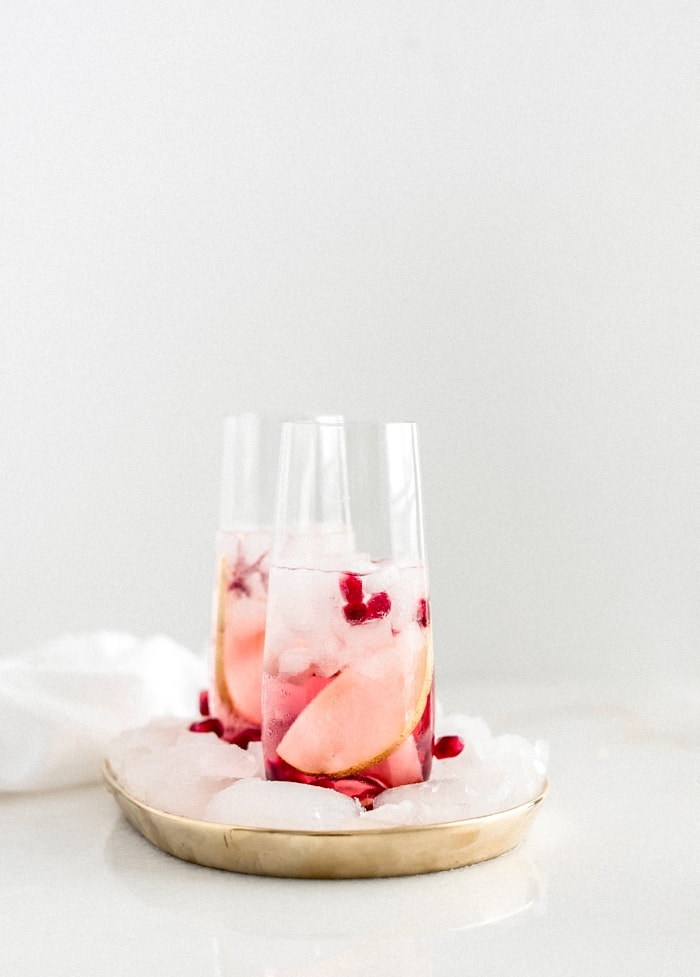 Sparkling Pear and Pomegranate Sangria