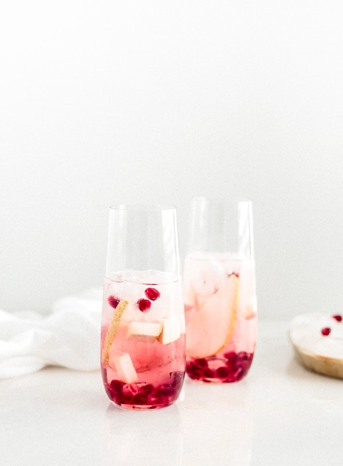 Sparkling Pear and Pomegranate Sangria