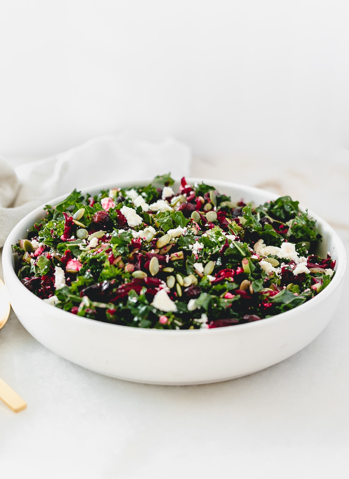 Shredded Beet Kale Superfood Salad - Lively Table