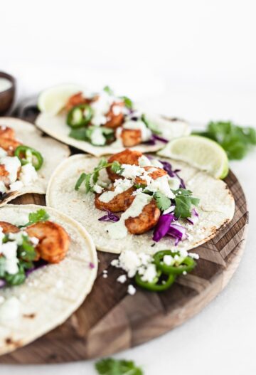The Easiest Chipotle Shrimp Tacos - Lively Table