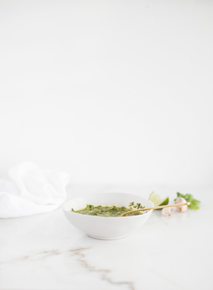 Smashed Potatoes with Chimichurri