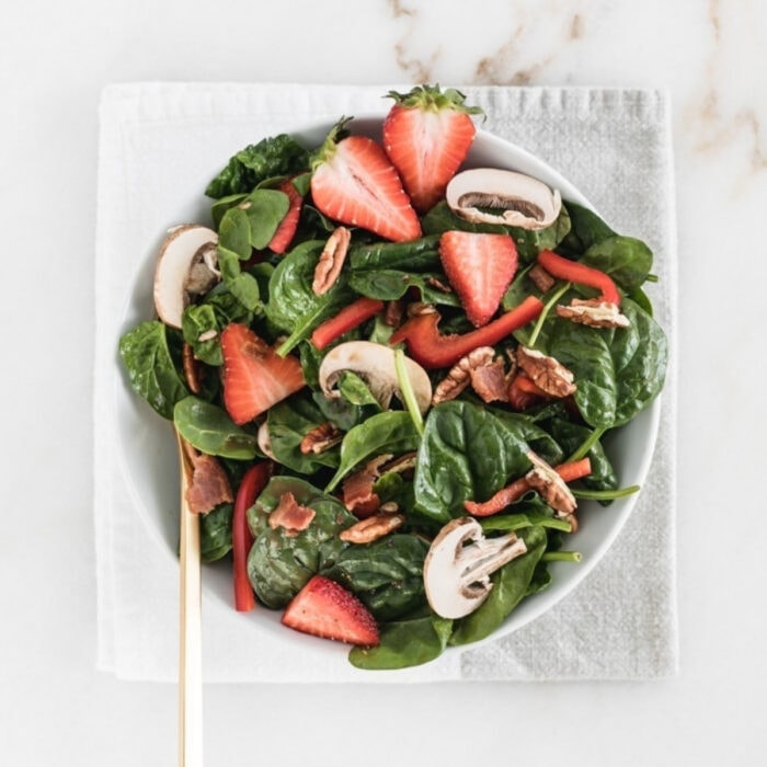 La Madeleine Copycat Strawberry Spinach Salad Lively Table