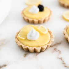 Mini Lemon Tarts with Shortbread Crust-image