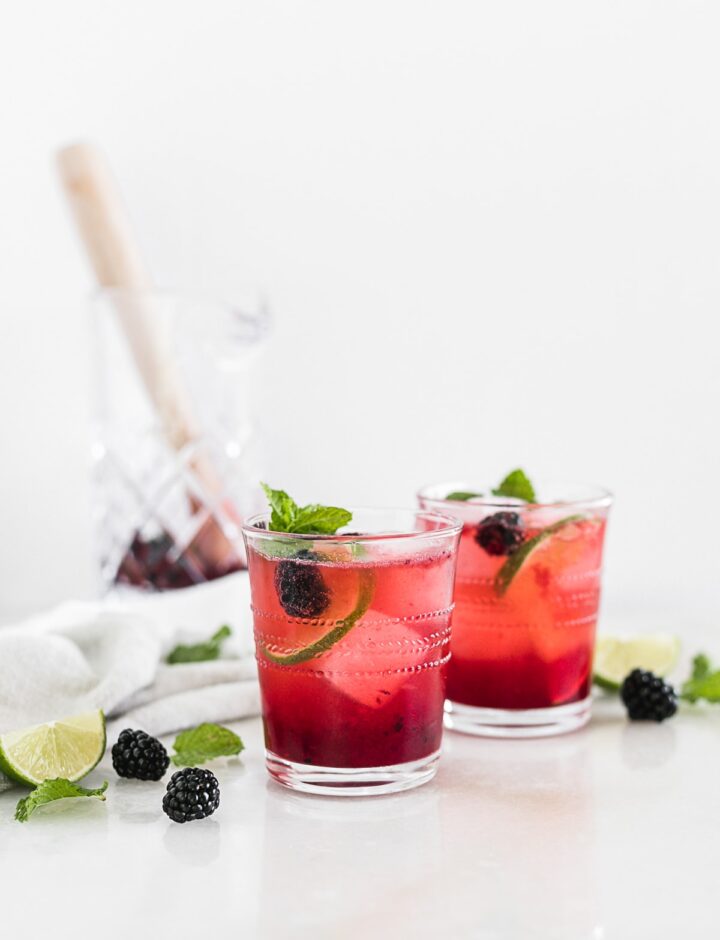 Blackberry Bourbon Smash - Lively Table