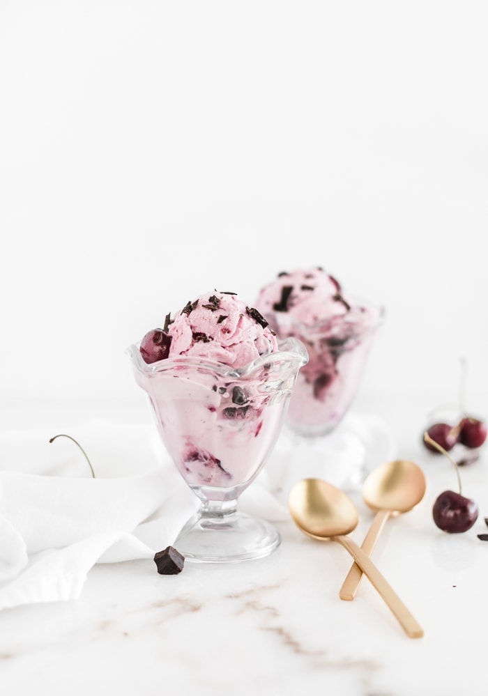 Cherry Chocolate Chunk Frozen Yogurt