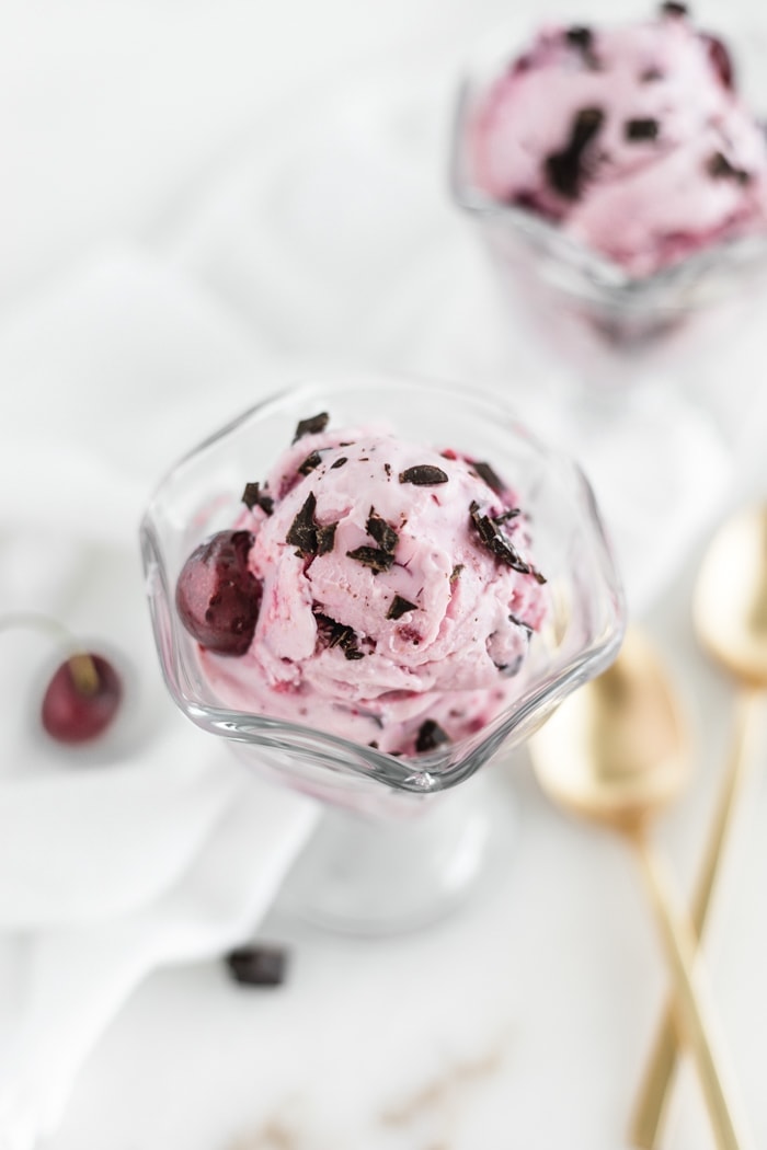 Cherry Chocolate Chunk Frozen Yogurt