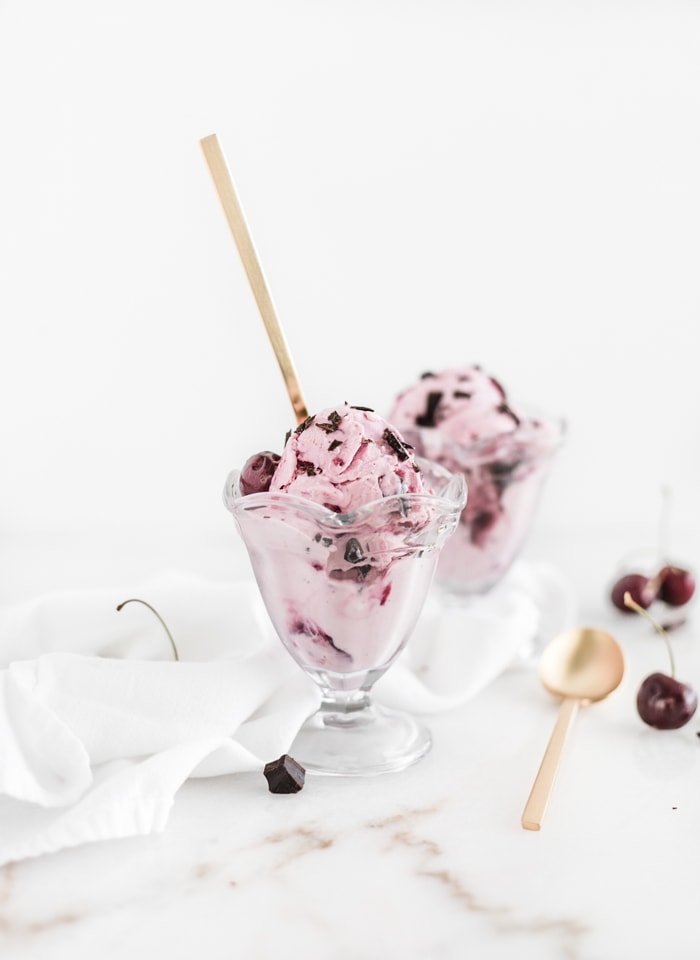 Cherry Chocolate Chunk Frozen Yogurt