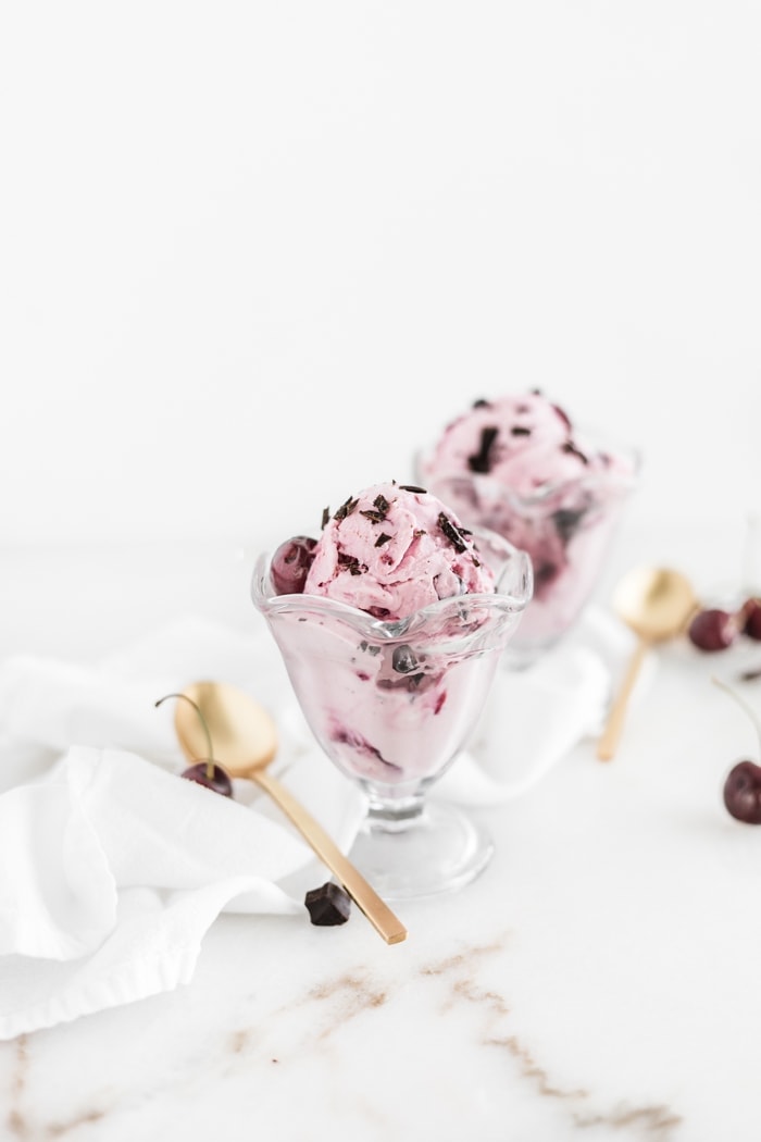 Cherry Chocolate Chunk Frozen Yogurt