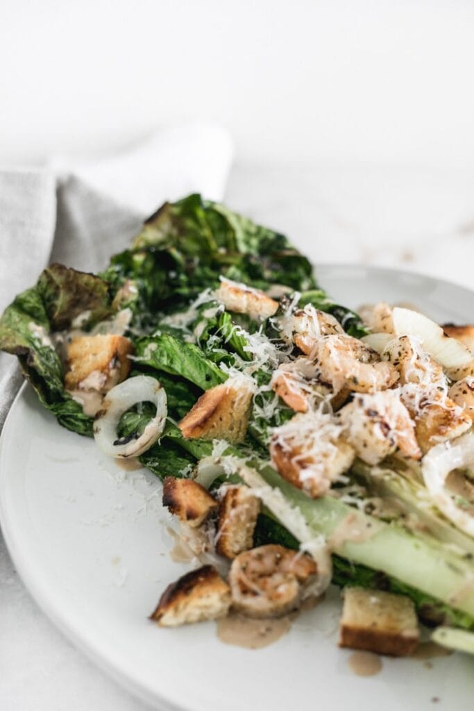 Grilled Caesar Salad With Shrimp Lively Table