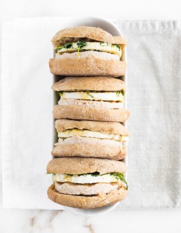 Healthy Meal Prep Breakfast Sandwiches - Lively Table