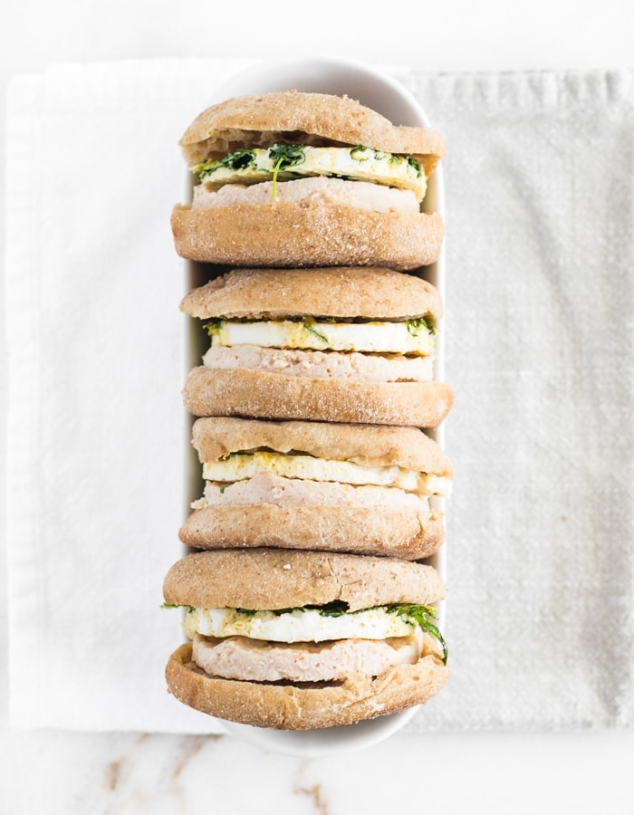 Healthy Meal Prep Breakfast Sandwiches