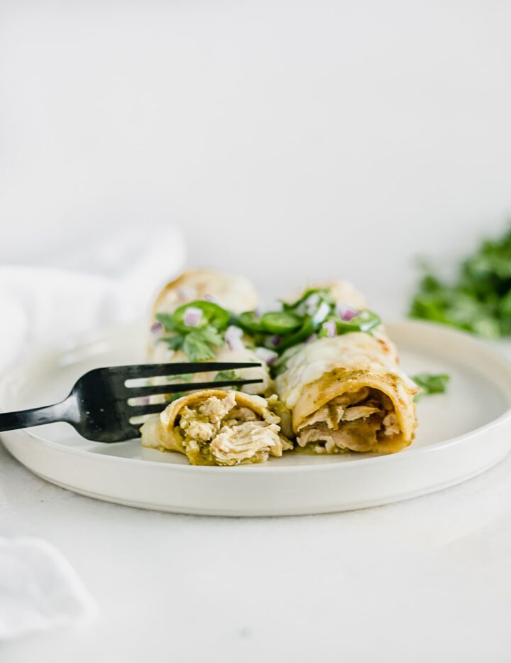 Hatch Green Chile Chicken Enchiladas Lively Table