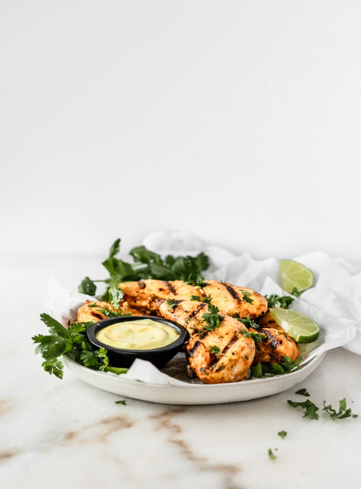 Thai Coconut Grilled Chicken Tenders With Coconut Turmeric Dipping ...