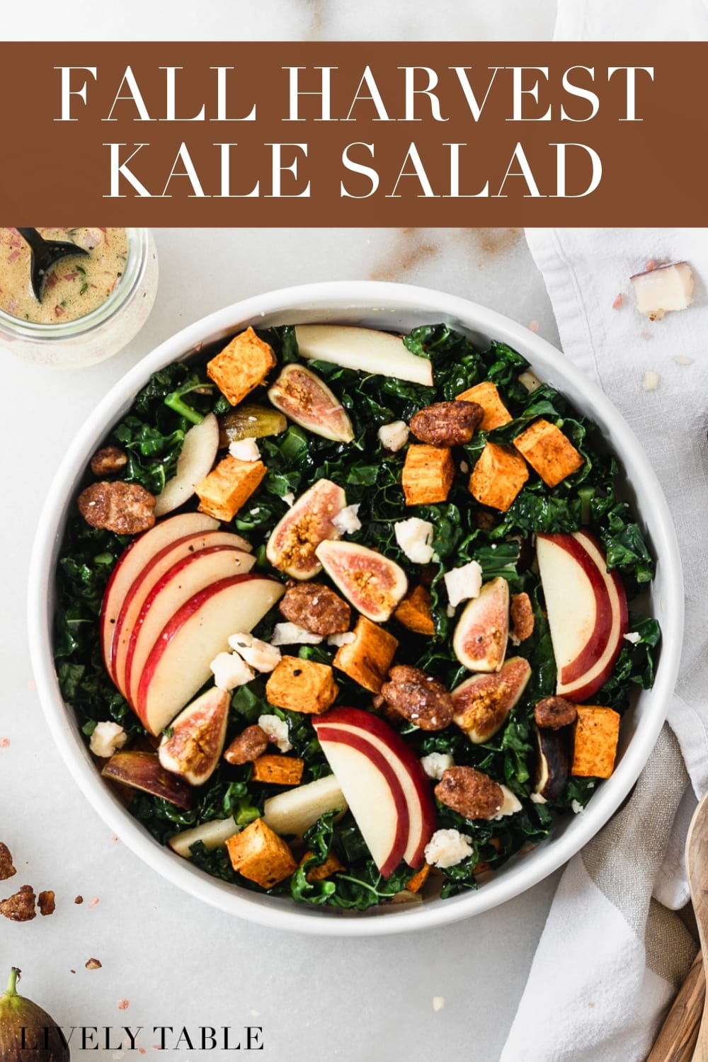 Warm Fall Harvest Kale Salad - Lively Table