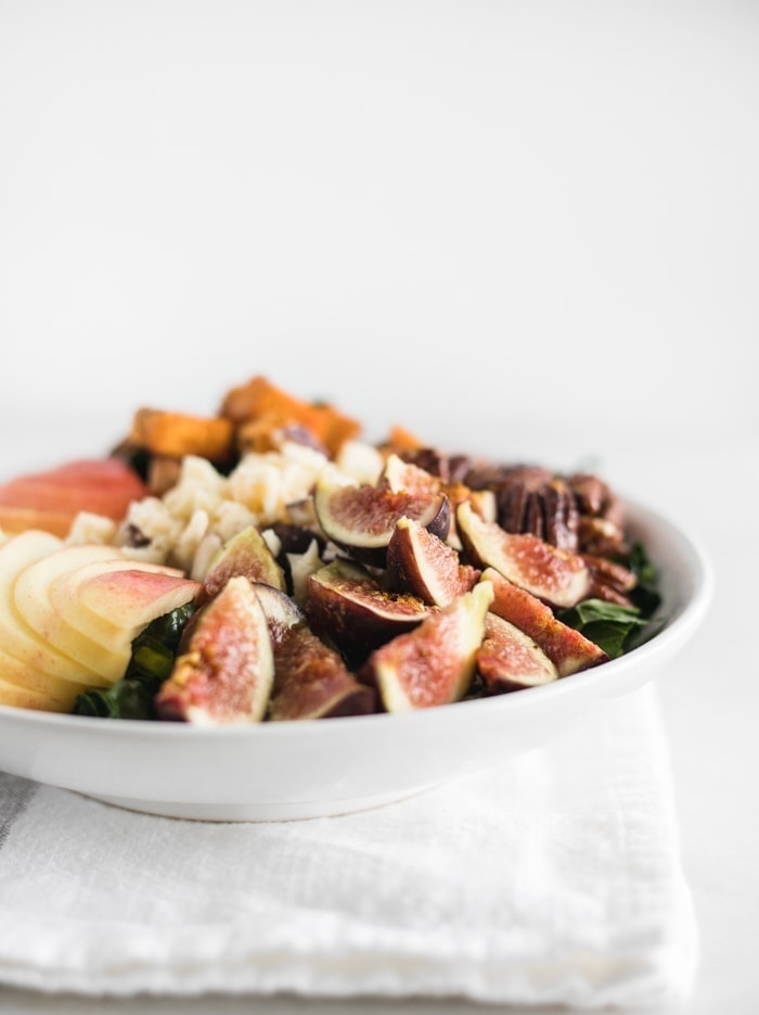 Warm Fall Harvest Kale Salad - Lively Table