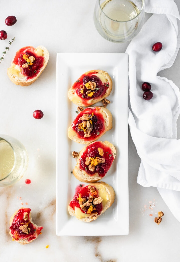 Easy Cranberry Brie Crostini Lively Table